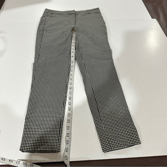 Zara Black & White Gingham Print High Rise Ankle Pants Size S - Picture 12 of 12